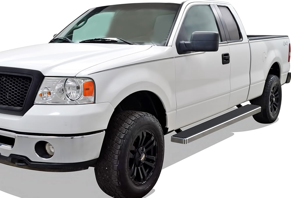 APS Running Boards 6 inches Compatible with Ford F150 2004-2008 Super Cab (Exclude Heritage) (Nerf Bars Side Steps Side Bars)