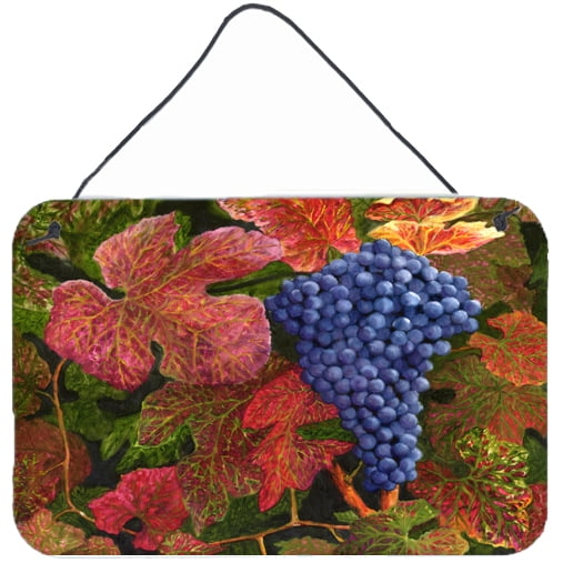 Carolines Treasures TMTR0151DS812 Grapes Of Joy by Malenda Trick Wall or Door Hanging Prints  8x12 multicolor