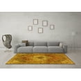 thumbnail image 3 of Ahgly Company Machine Washable Indoor Rectangle Persian Yellow Traditional Area Rugs, 2' x 5', 3 of 4