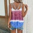 thumbnail image 6 of GA WEIHUA Womens Tie Dye Print Tank Top Eyelet Embroidery Sleeveless Spaghetti Strap Cami Tunic Loose Casual 2025 Summer Flowy Shirts(Blue,XL), 6 of 6