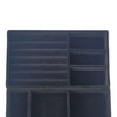 thumbnail image 7 of 3 Pieces Jewelry Trays Organizer Drawer Inserts Storage Holder Flocking Cloth Space Saving Multifunctional Display Case Box for Brooch Watch , Black, 7 of 7
