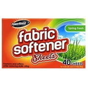 90818-5 Fabric Softener Sheets, Spring Fresh Scent, 40-Ct. - Quantity 12