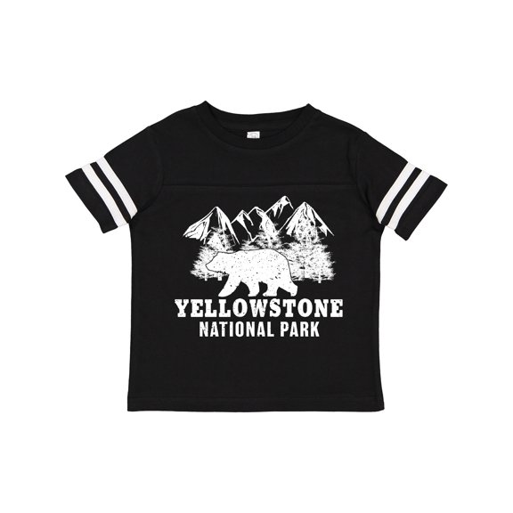 Inktastic Yellowstone National Park with Bear Mountains and Trees Boys or Girls Toddler T-Shirt
