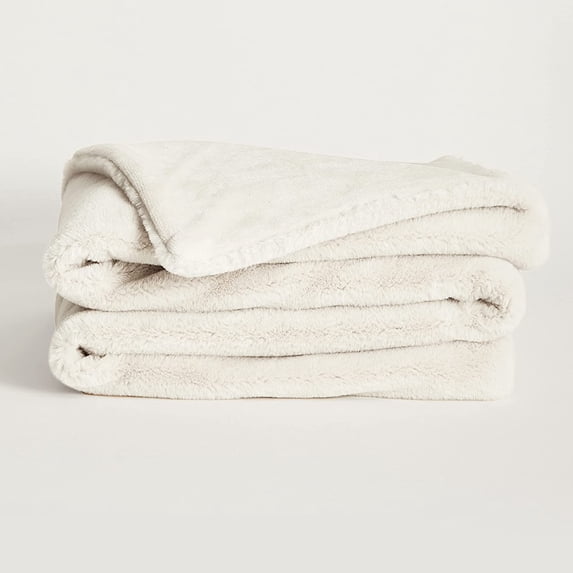 ZXNYH - Faux Fur Blanket - Durable, Lightweight, Extra Soft Blanket - Machine Washable - Add a Layer of Softness to Any Bed, Couch, or Reading Chair - Beige Bear, Medium (60” x 80”)