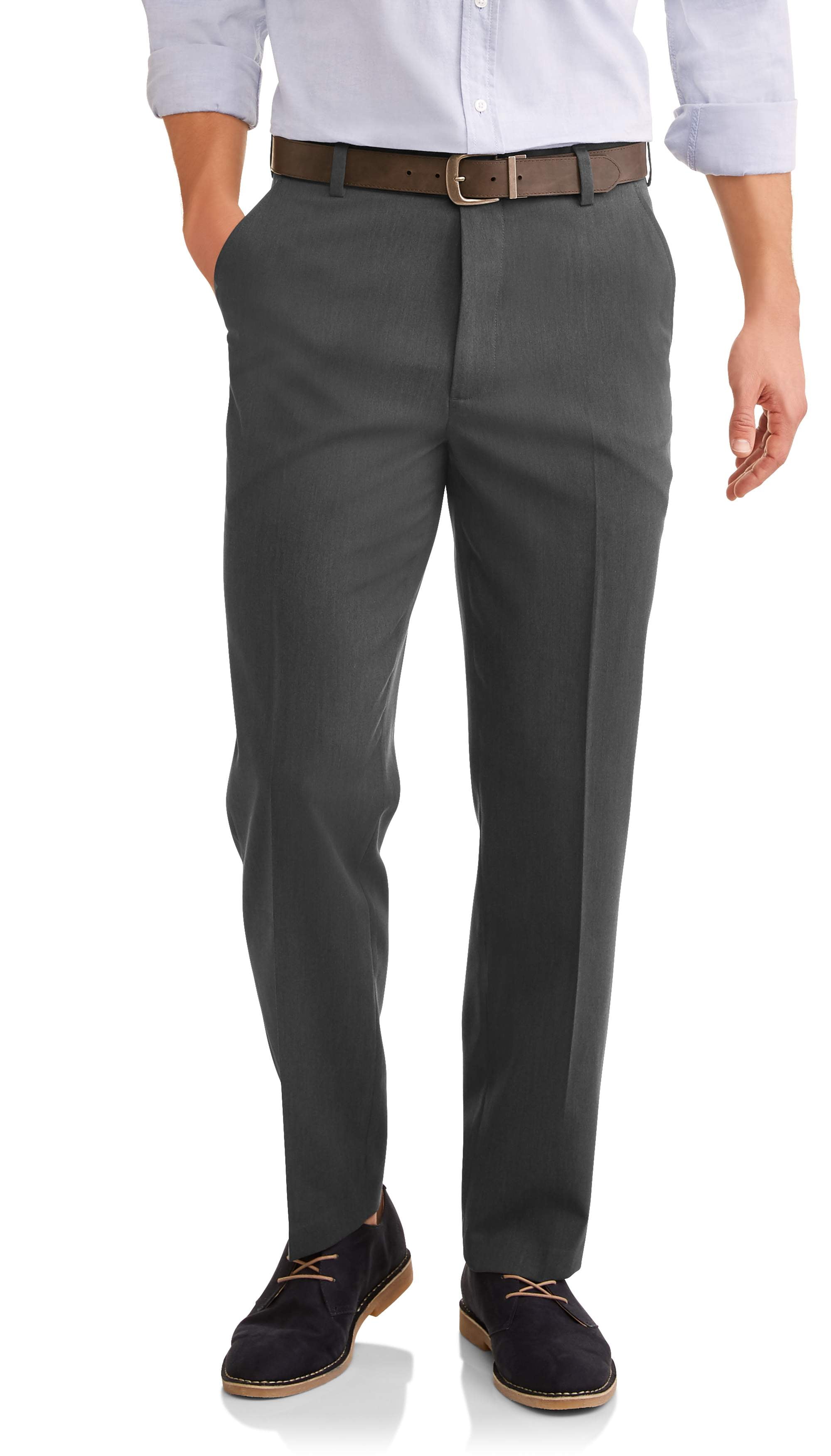 George Mens Performance Comfort Poly-Rayon Suit Pants - Walmart.com