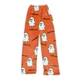 thumbnail image 2 of Trgacdwlo Halloween Womens Fleece Pajama Pants Funny Pumpkin Womens Flannel Pajama Pants Fall Winter Warm Lounge Pants Women, 2 of 4