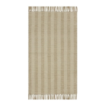 Better Homes & Gardens Beige Lines Indoor 24" x 40" Accent Rug