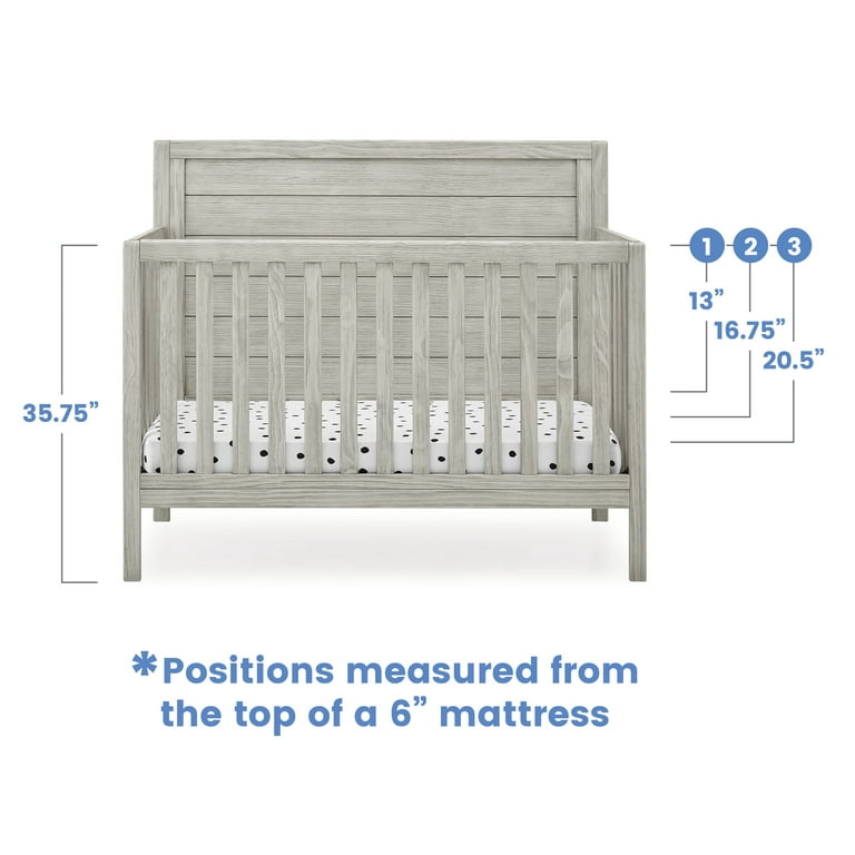 Rustic white sale baby crib