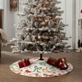 thumbnail image 4 of Xecao Colorful Bow Knots Pattern Christmas Tree Skirt Round Xmas Tree Mat Base Cover for Holiday Home Decorations-30", 4 of 6