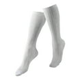 thumbnail image 3 of IWRICH Women's Lace Socks Knee High Socks Black White Fishnet Mesh Stockings White, 3 of 3