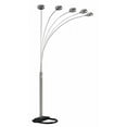 thumbnail image 1 of Lampe de Sol à 5 Bras en Arche - Nickel Satiné, 1 of 1