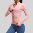 thumbnail image 4 of Tops de Cuello Alto para las Mujeres Camisa de Yoga de Manga Larga Deportes Running Gym Set, 4 of 9