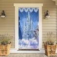 thumbnail image 6 of Enchanted Ice Castle Premium Polyester Taffeta Door Banner – Fade-Resistant Versatile Décor for Celebrations & DIY Gifting 35.4*72.8IN/90*185CM, 6 of 7