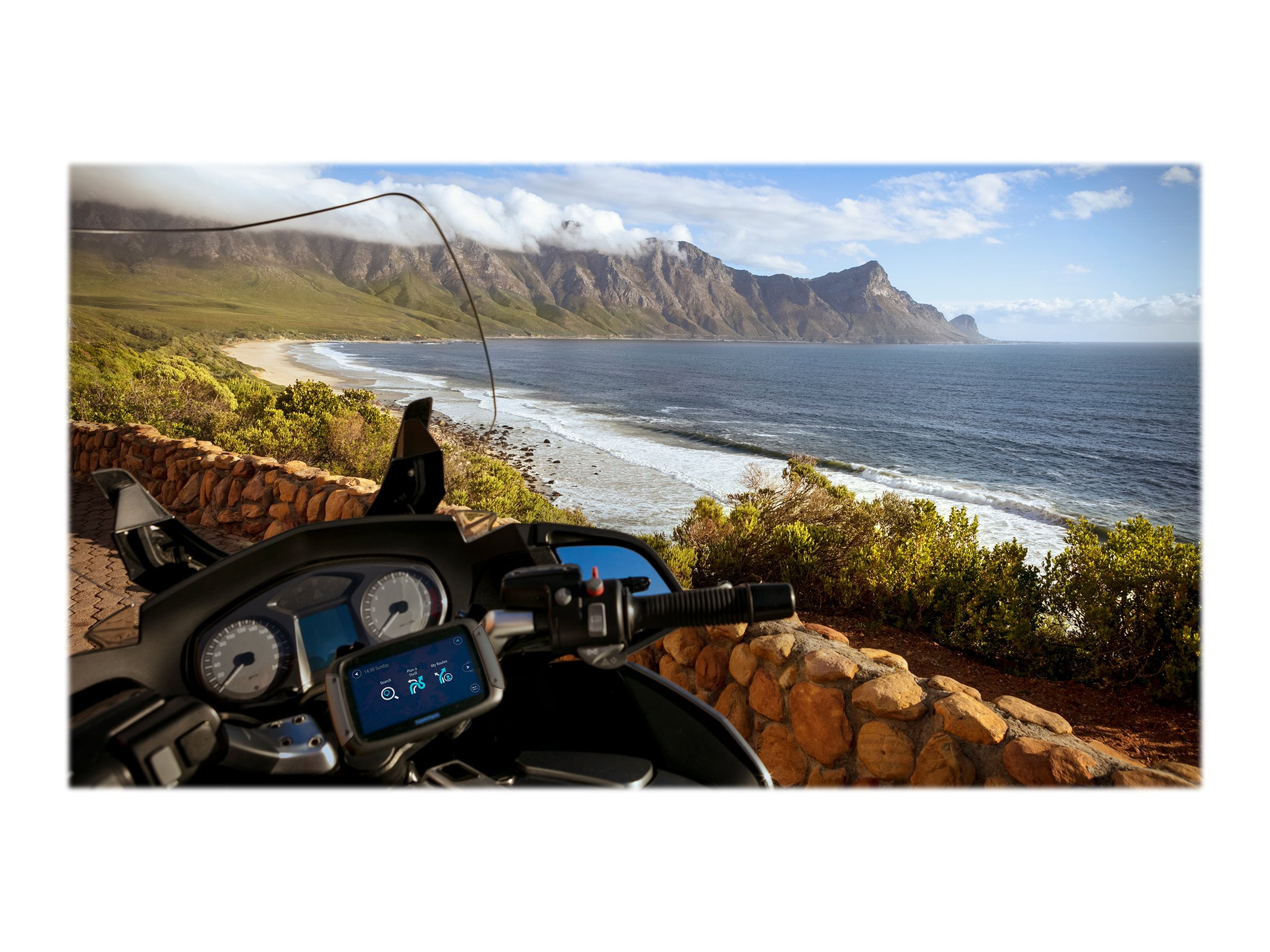 TomTom Rider 550 Dispositivo de navegación GPS para motocicleta, 4.3  pulgadas, con mapas del mundo, bobinado específico para motocicleta y  carreteras