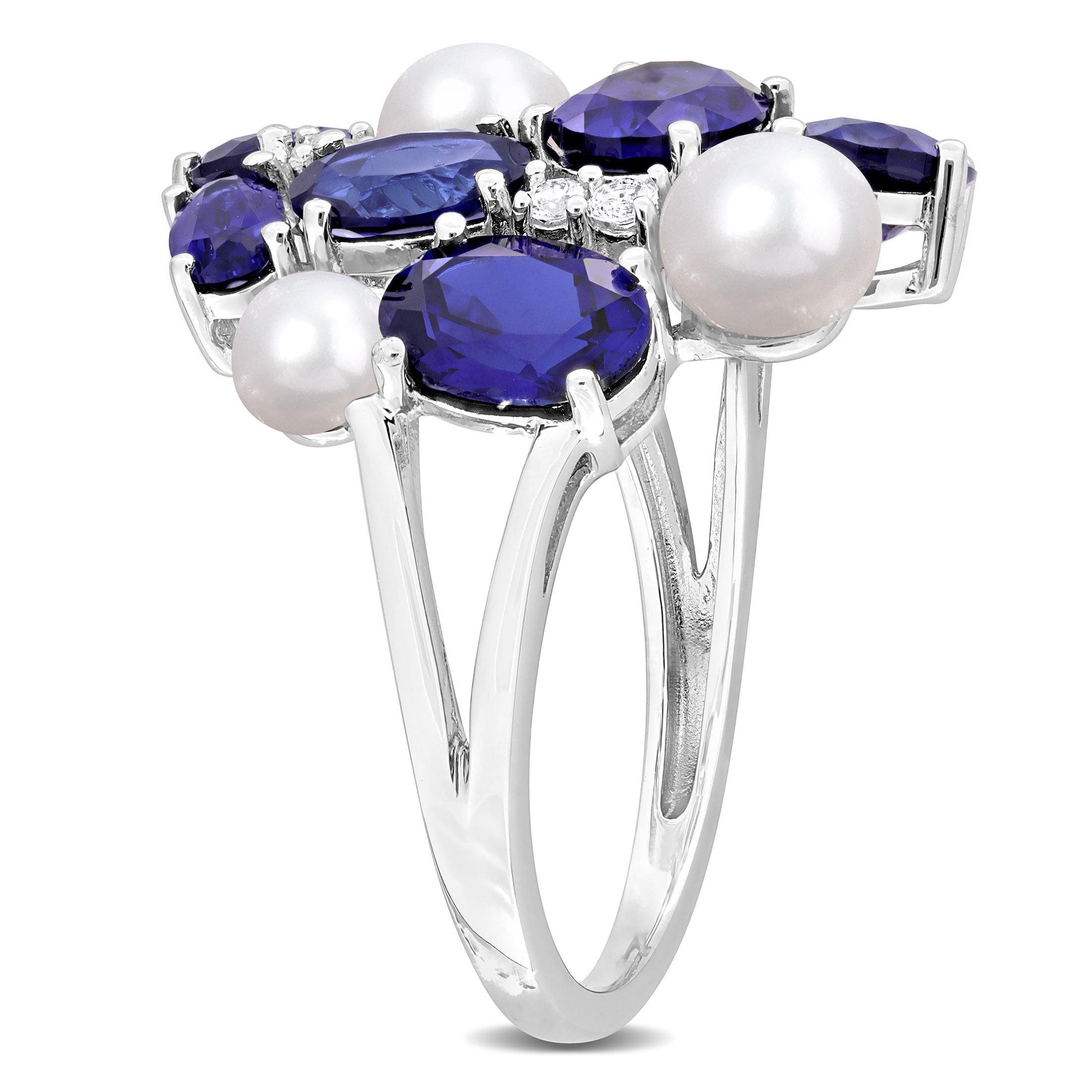 Everly Women's Created Sapphire Sterling Silver Ring