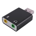 thumbnail image 3 of 2X Tarjeta de Sonido USB de Aleación de Aluminio de 7.1 Canales Tarjeta de Sonido Externa para Computadora Tarjeta de Sonido USB7.1 Tarjeta de Sonido Analógica, 3 of 5