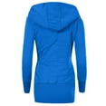 thumbnail image 3 of Lovskoo 2024 Winter Coats for Women 2023 Trendy Sherpa Fleece Lined Jackets Hooded Fall Sweatshirt Solid Thickened Fleece Long Sleeve Slim Zipper Casual Jacket Coat Blue, 3 of 5