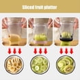 thumbnail image 5 of Rebanador de Frutas y Verduras de Acero Inoxidable con Placa de Empuje Cortadores de Vasos, e, 5 of 5