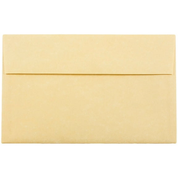 JAM Paper A10 Envelopes, 6 x 9 1/2, Gold Parchment, 25/Pack