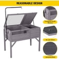 thumbnail image 6 of Aivituvin Tortoise Habitat, Wooden Tortoise House with Detachable Legs, Turtle Cage Reptile Terrarium with Lamp Holder, 6 of 7