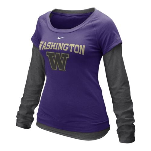 Nike Washington Huskies Women's Long Sleeve Double Layer T-shirt by Nike