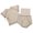 Khaki, variant on Jiilone Baby Toddler Boys Outfit Sets Girls Summer Outfits Soft Knit Short Sleeve Top With High Waist Shorts Sets Tie Casual Home Wear