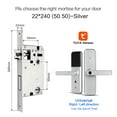 thumbnail image 2 of Tuya Biometric Fingerprint Smart Door Locker Hotel Keyless Entry Home Handle App Unlock Digital Intelligent Lock ,Smart and Convenient, 2 of 7