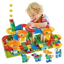 Haifeng 176-Piece Marble Run Building Blocks, STEM Maze Ball Race Track Playset for Kids, Boys & Girls