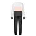 thumbnail image 4 of BXINGOHAI Women's 2 Piece Tracksuit Color Block Fall Outfits 2024 Long Sleeve Sweatshirt Jogger Pants Lounge Sets Sweatsuits With Pockets Today Black,M, 4 of 4