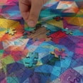 thumbnail image 4 of Ambesonne Colorful Jigsaw Puzzle Durable Cardboard, Mosaic Geometric Mosaic, 1000 pcs, Multicolor, 4 of 5