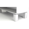 thumbnail image 3 of Pata para muebles - Pata ajustable para sofá - Pata ajustable para muebles - Juego de 4 - Angular 40 x 40 mm - Piezas de repuesto de metal - Accesorios de montaje incluidos - 120 mm blanco, 3 of 4