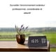 thumbnail image 4 of Reloj despertador de madera (luz blanca), reloj despertador digital LED de madera, reloj de escritorio digital de madera con pantalla de hora y temperatura, control de sonido y brillo ajustable., 4 of 5