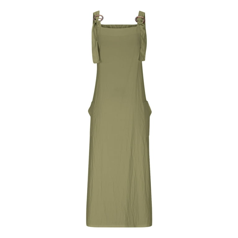 chinese dress ladies Summer Social Stain Pleated Cutout Waist Loose Midi Dress – roschic main image 0