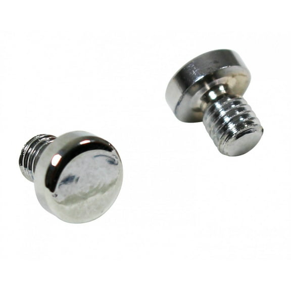 Renovators Supply Chrome Plated Small Cabinet Door Hinge Finial Pair 1/8 in Kitchen Cabinet Hinge Finial w/Coin Tip