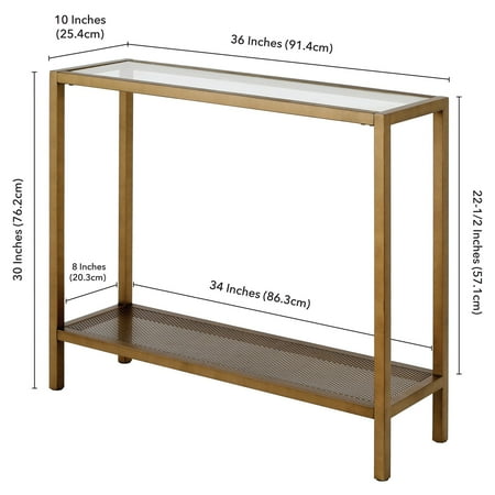 Camden&Wells - Rigan 36" Console Table - Brass