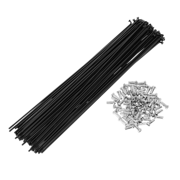 72 Set 13G Bicycle Spokes 265mm Bike Wheel Spokes Carbon Steel Black