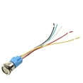 19mm Metal Self-locking Switch 12v Led 5pin On-off Push Button Switch With Wire Waterproof P 1363764