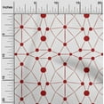 thumbnail image 2 of oneOone Cotton Cambric Maroon Fabric Geometric Dress Material Fabric Print Fabric By The Yard 56 Inch Wide, 2 of 4
