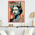 thumbnail image 1 of Designart "Pop Art Remix of Queen Elizabeth's Reign I" Magazines Metal Wall Art, Red Metal Wall Decor, Space Metal Art Decor For Living Room - 30x40 Inch, 1 of 6