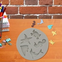 Huayishang Silicone Molds Diy Ocean World Seahorse Fondant Silicone Mold Cake Silicone Mold Gray, Kitchen Essentials Clearance Sale Grey