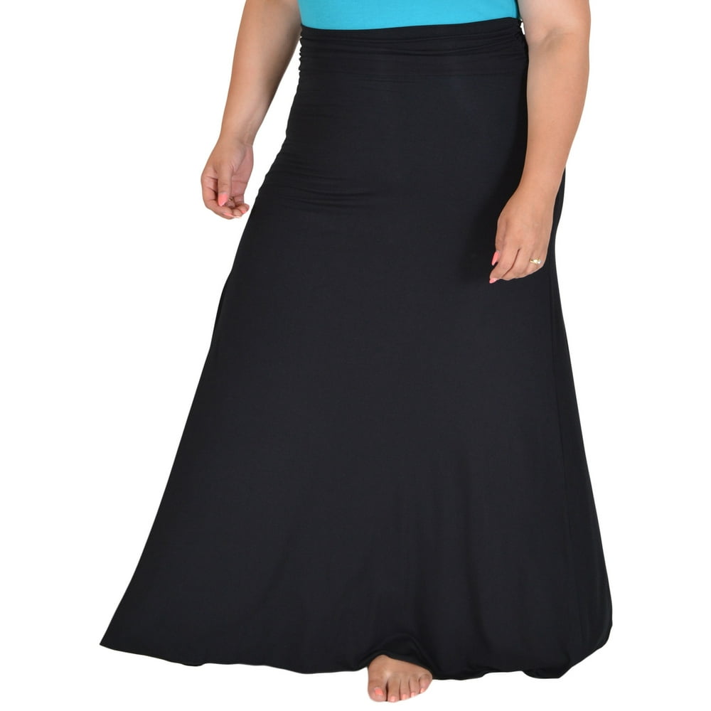 high waisted long flowy skirts