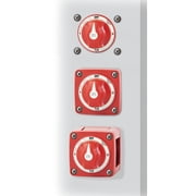 Blue Sea Systems m-Series Mini Selector Battery Switch, Red