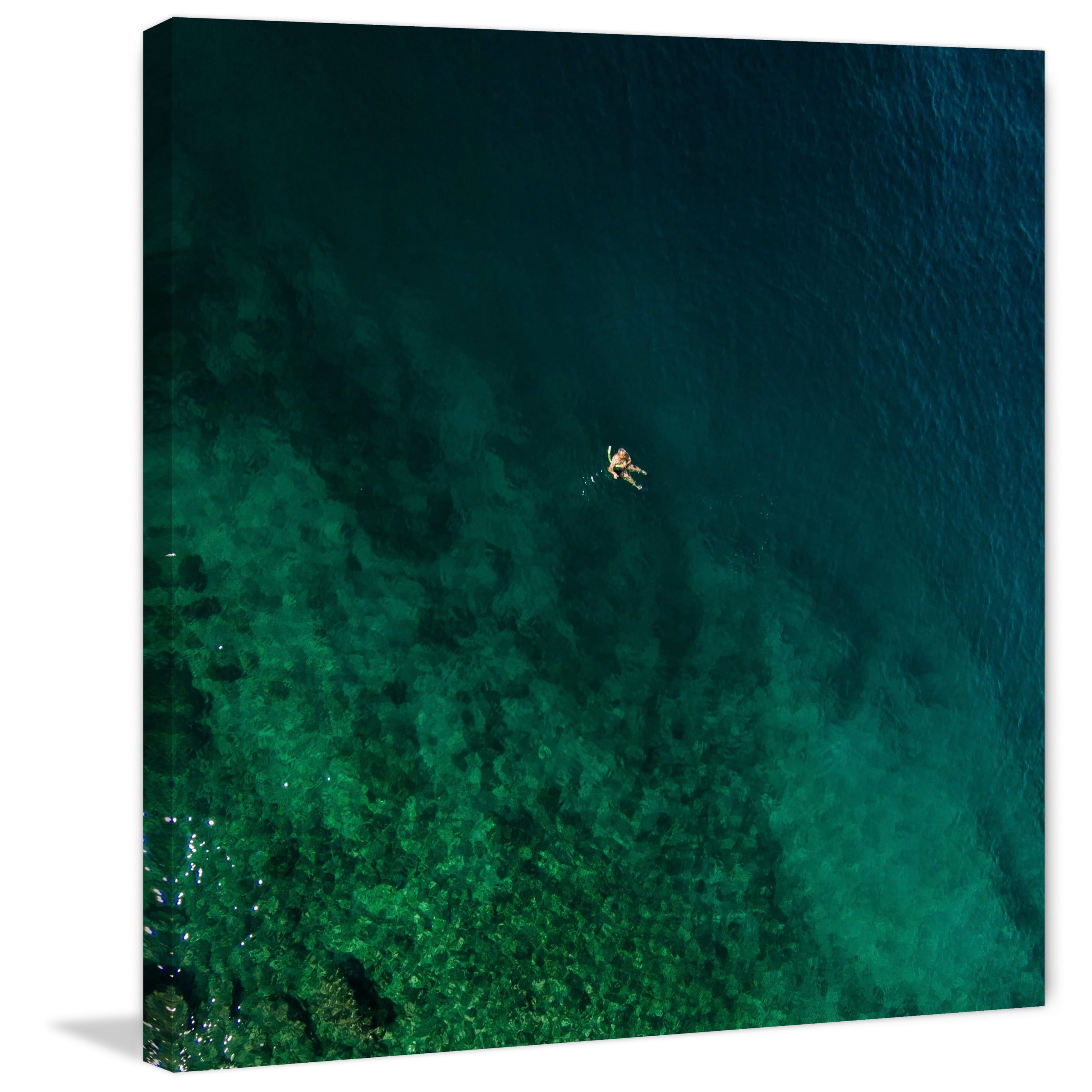 Marmont Hill "Alone on a Float" by Karolis Janulis Painting Print on Wrapped Canvas