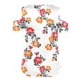 thumbnail image 4 of USSUMA Womens Plus Tops and T-Shirts Cold Shoulder Tops for Women Summer Tops Floral Short Sleeve V Neck T Shirts Tee Casual Tunic Tops 2022 Beach, 4 of 5