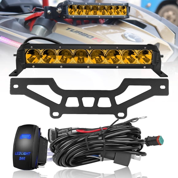 Soporte para barra de luces Chelhead Yellow Can Am X3 con cableado de 40 W