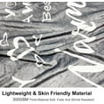 thumbnail image 4 of Grey Plush Cozy Fleece Super Soft Fuzzy Flannel Throw Blanket for Couch Sofa Bed and Office Napping,Inspirational Blanket Gifts Warm Throw Blankets All Season 50"×60", 4 of 6