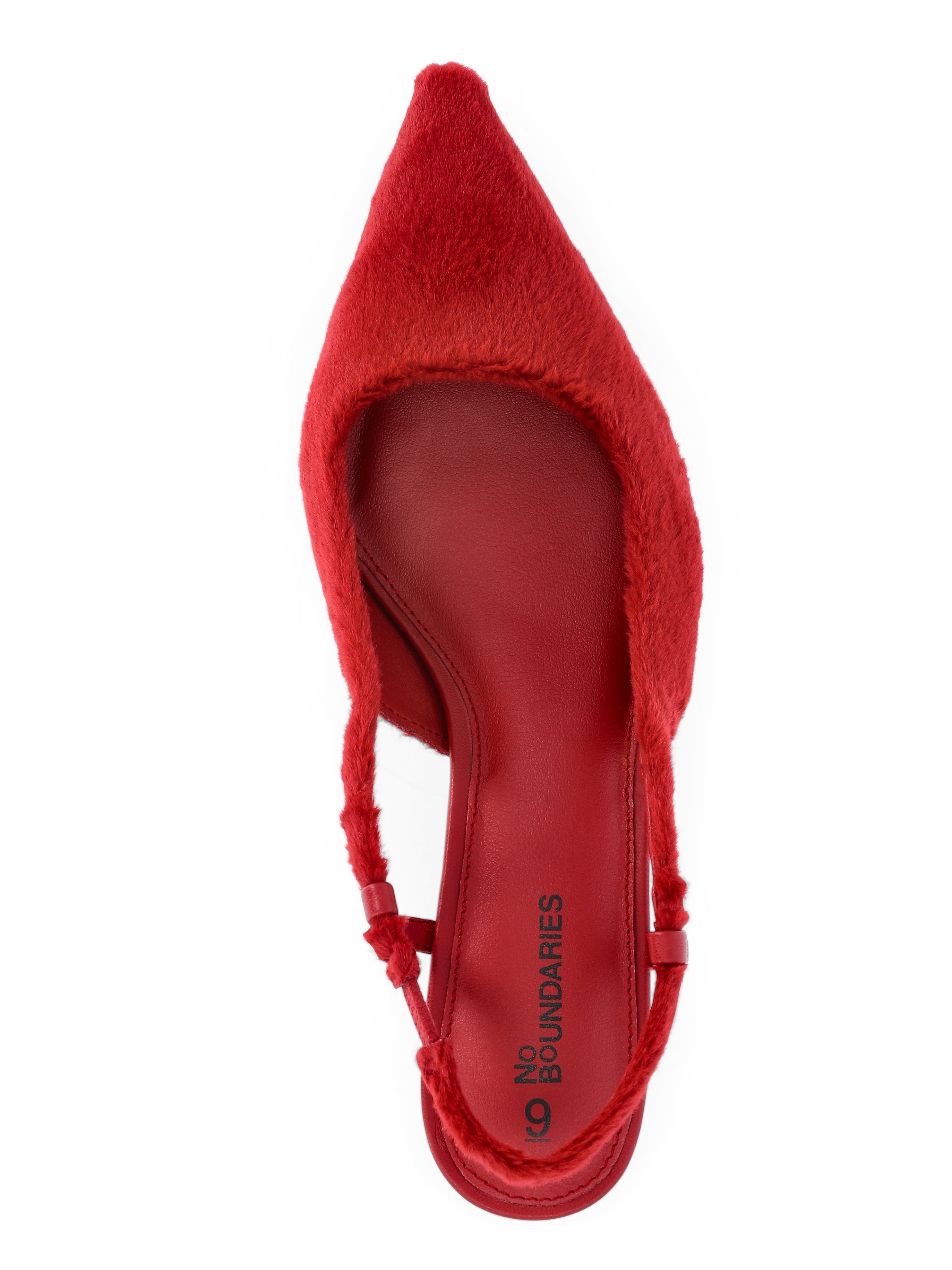 No Boundaries Faux Leather Slingback Kitten Heels, Women's