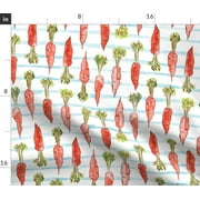 Watercolor Stripes Spring Kitchen Easter Spoonflower Fabric by the Yard