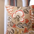thumbnail image 4 of Outdoor Floral Printed Decorative Waterproof Throw Pillow for Patio Garden, Light Coffee 12x20 Inch, Pack of 2, 4 of 7