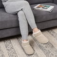 thumbnail image 6 of Ecetana Bootie Slippers for Women Furry Warm Slippers Sock Shoes Cozy Hook-Loop House Slippers, 6 of 7